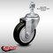 Service Caster 4 Inch SS Black Polyurethane Wheel Swivel 12mm Threaded Stem Caster SCC SCC-SSTS20S414-PPUB-BLK-M1215 - alternate 4